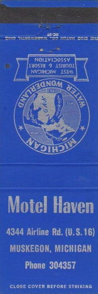 Airline Motel (Motel Haven) - Matchbook